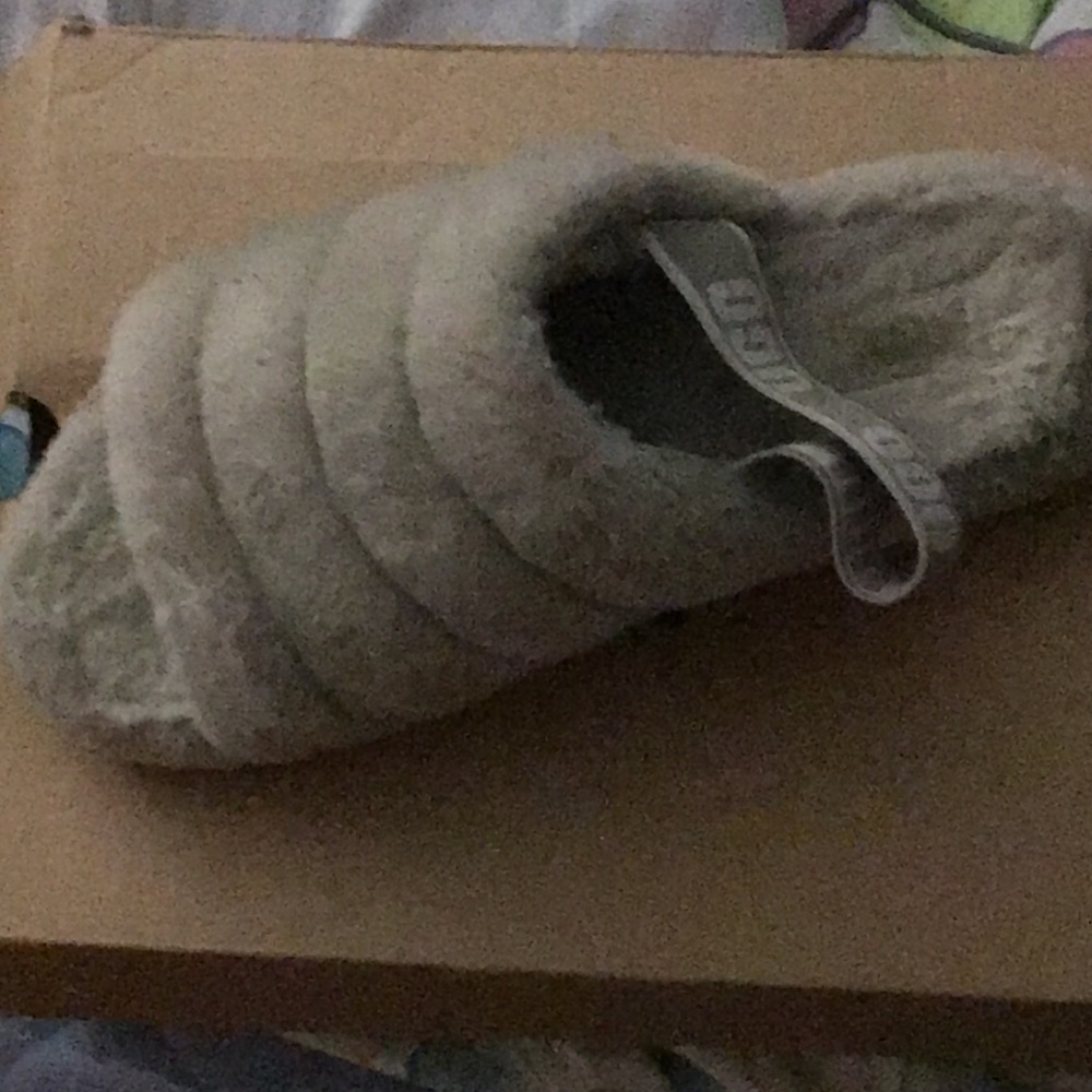 Grey ugg slippers